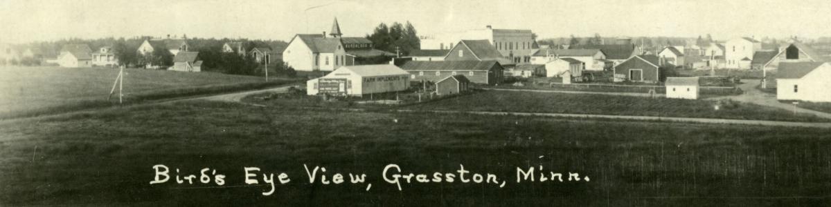 Bird's eye view of Grasston, Minnesota
