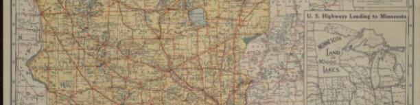 1937 Map of Minnesota Trunk Highway System / 1937 Map of Minnesota showing Trunk Highway System